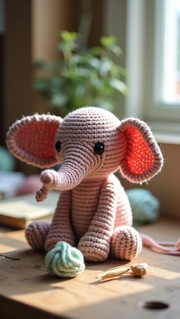 retro elephant print design