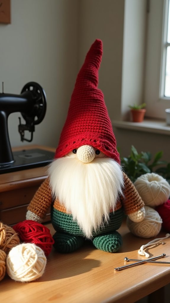 retro garden gnome decor