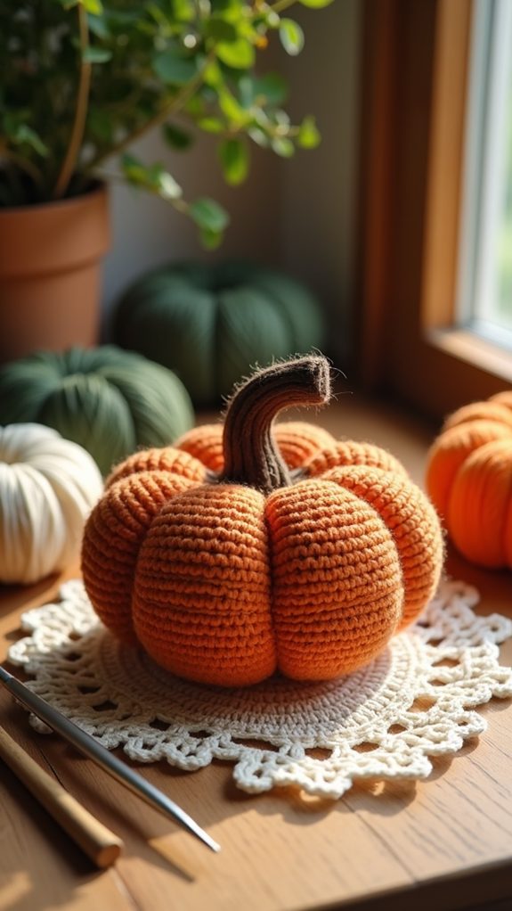 retro pumpkin decor design