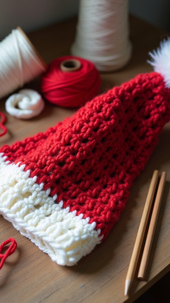 retro style santa hat