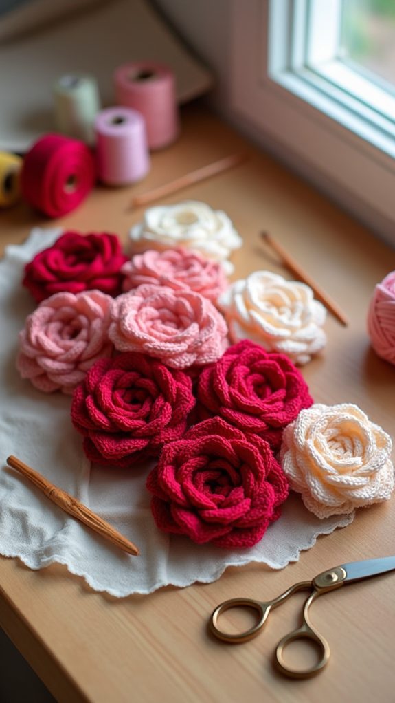 rose floral appliqu design