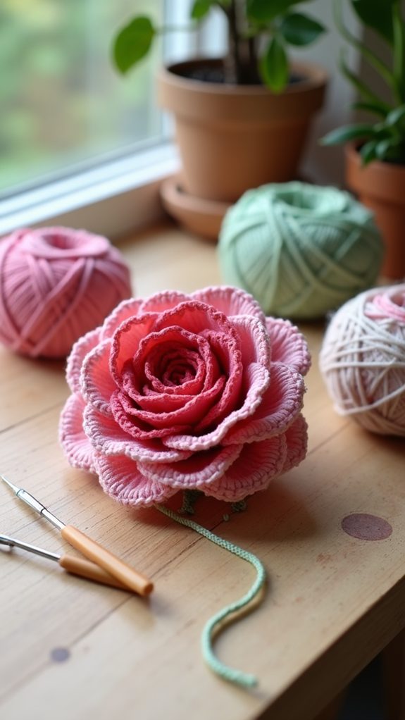 rose ombre design pattern