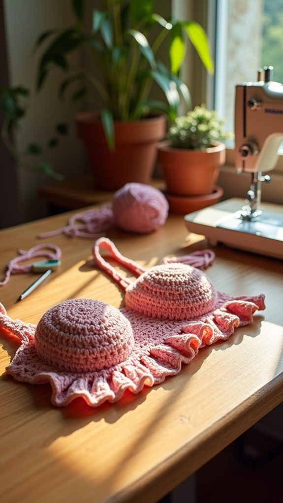 ruffled crochet bralette pattern