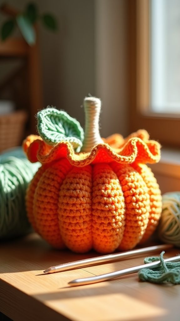 ruffled edge pumpkin design