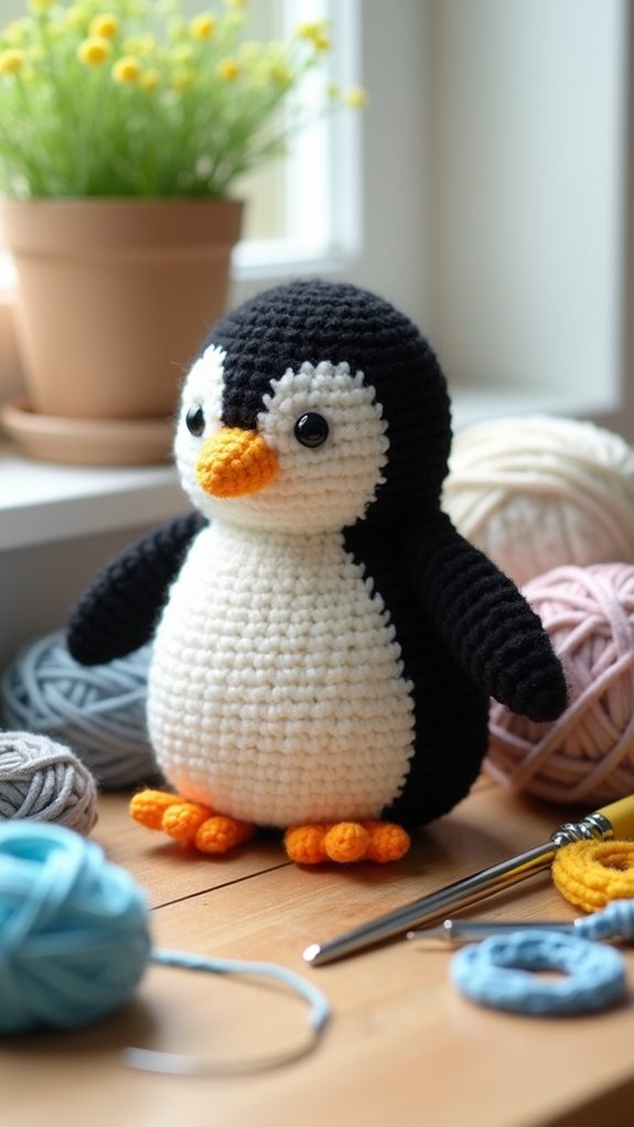 simple crochet penguin pattern