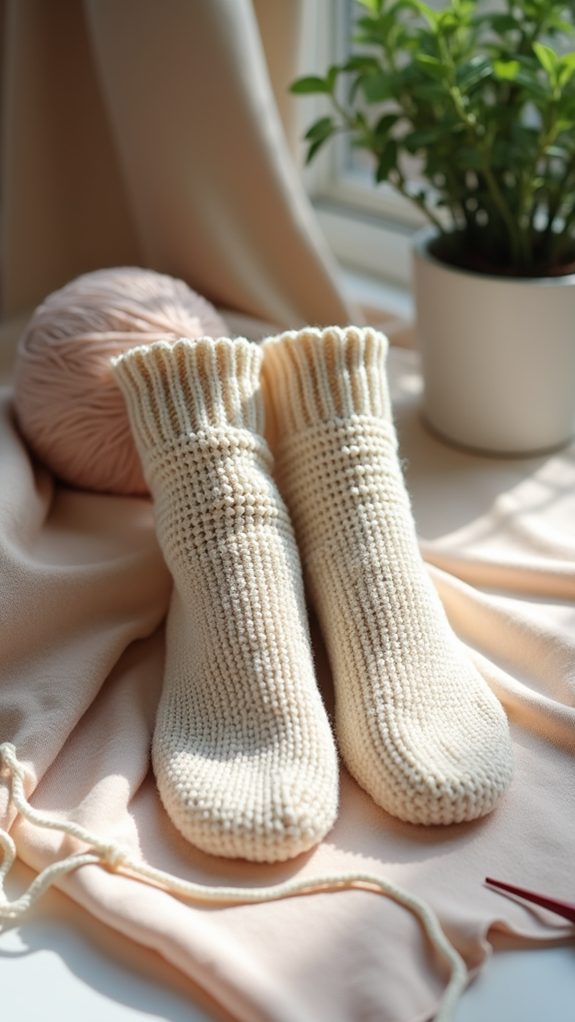 simple crochet sock tutorial
