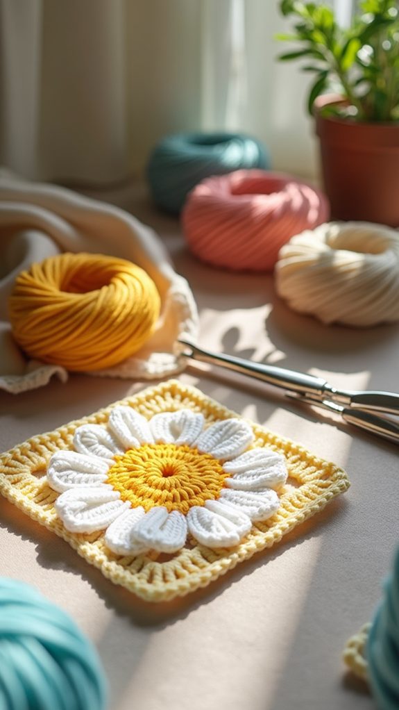 simple crochet square pattern
