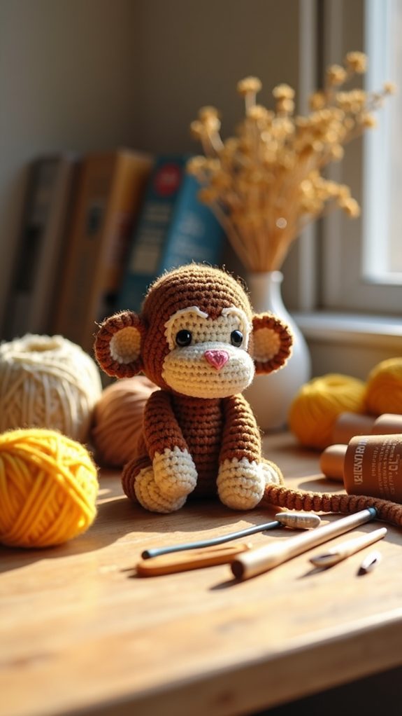small monkey stuffed toy