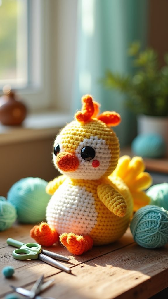 soft plush chicken toy