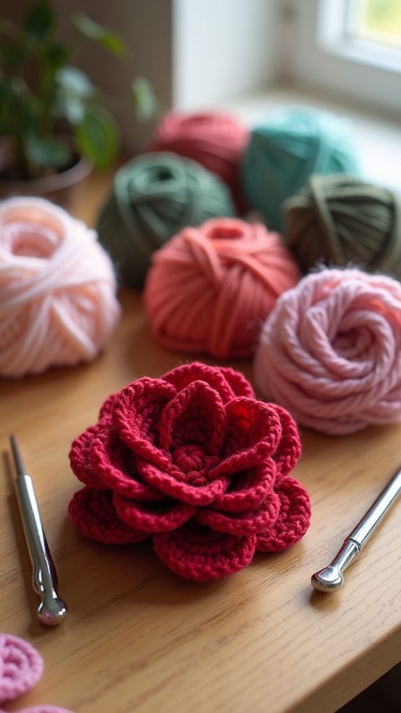 soft textured pink yarn