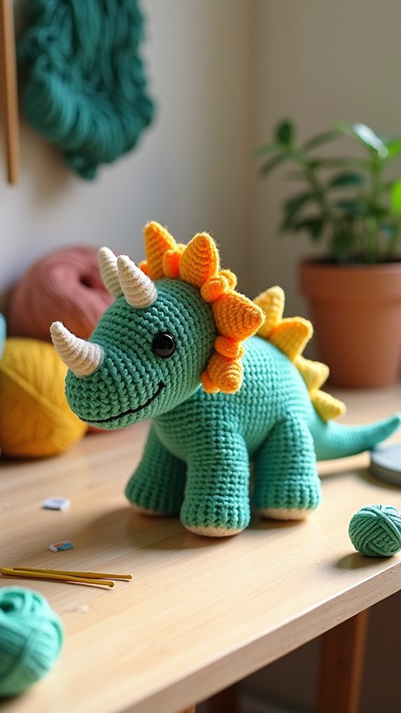soft triceratops stuffed animal
