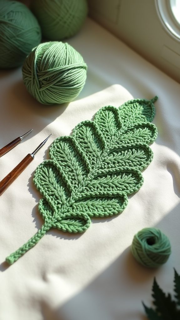 sophisticated leaf design technique