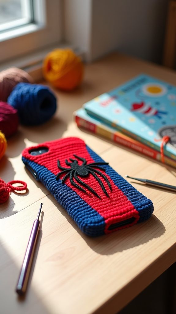 spider man themed phone case