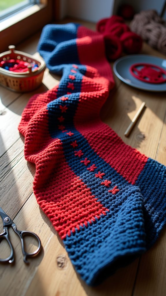 spiderman themed knitting design