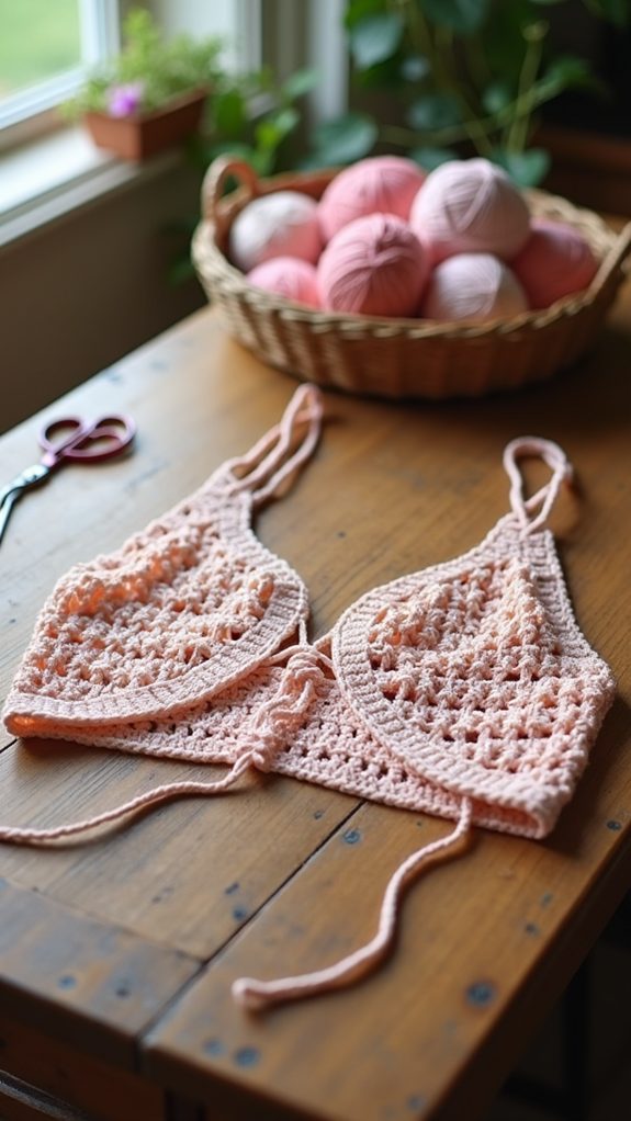 stylish crochet bralette design