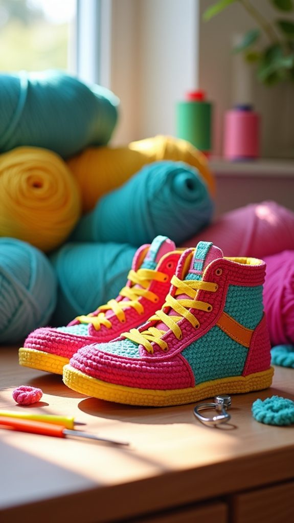 stylish crochet sneakers trend