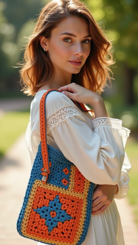stylish geometric design bag
