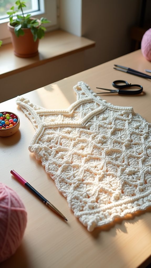 stylish lace crochet blouse