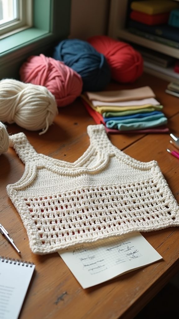 stylish summer crochet top