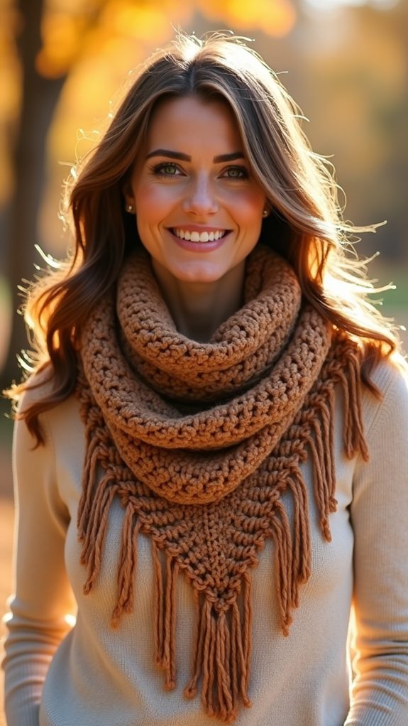 stylish textured scarf accessory
