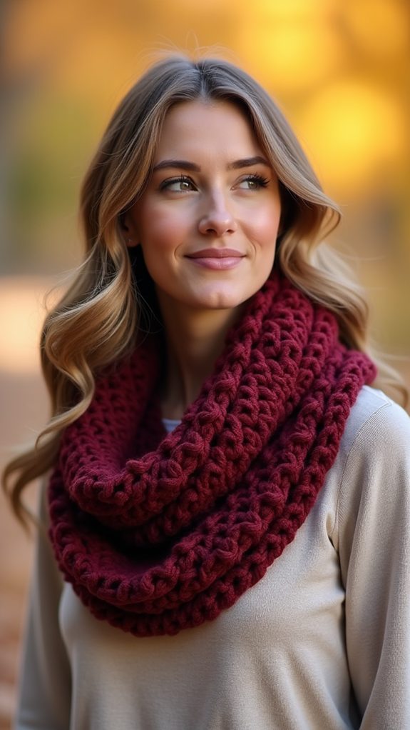 stylish twisted cowl design