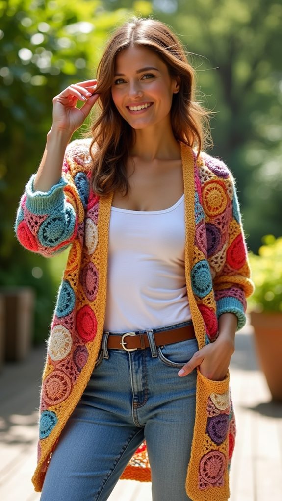stylish unbalanced knitwear design
