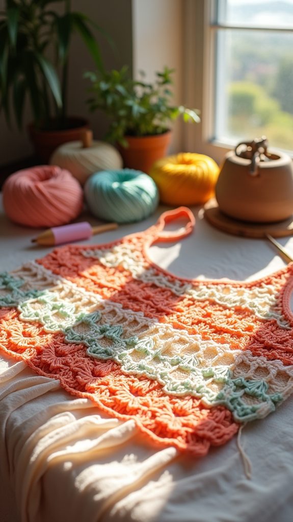summer crochet beach top