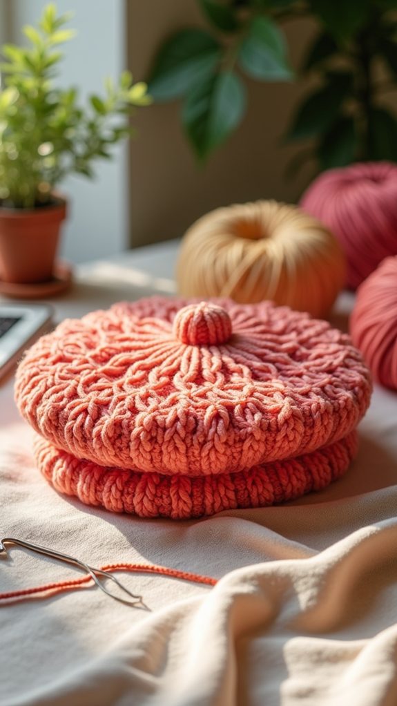 summer crochet beret fashion