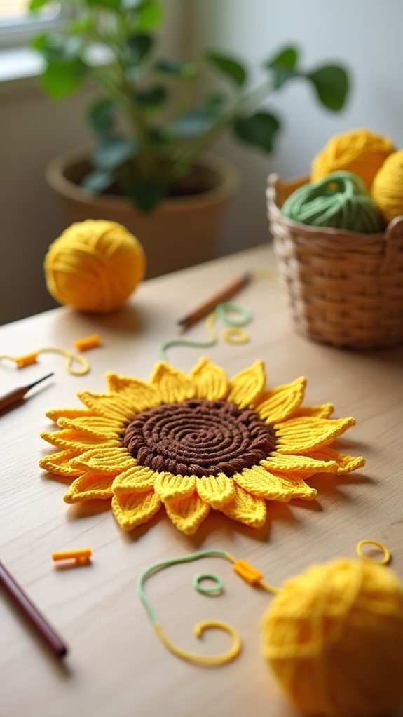 sunflower appliqu craft guide