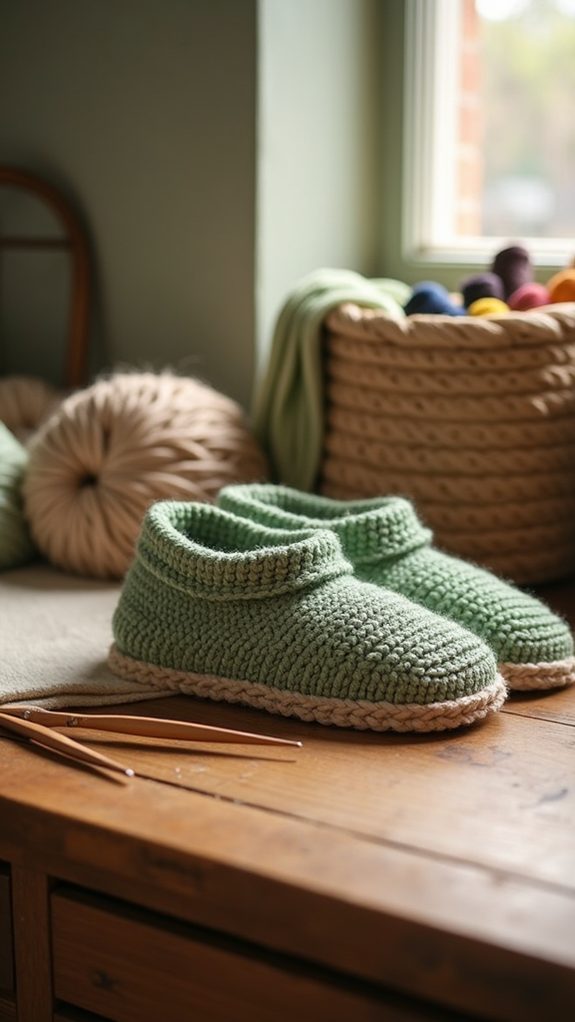 sustainable handmade yarn footwear