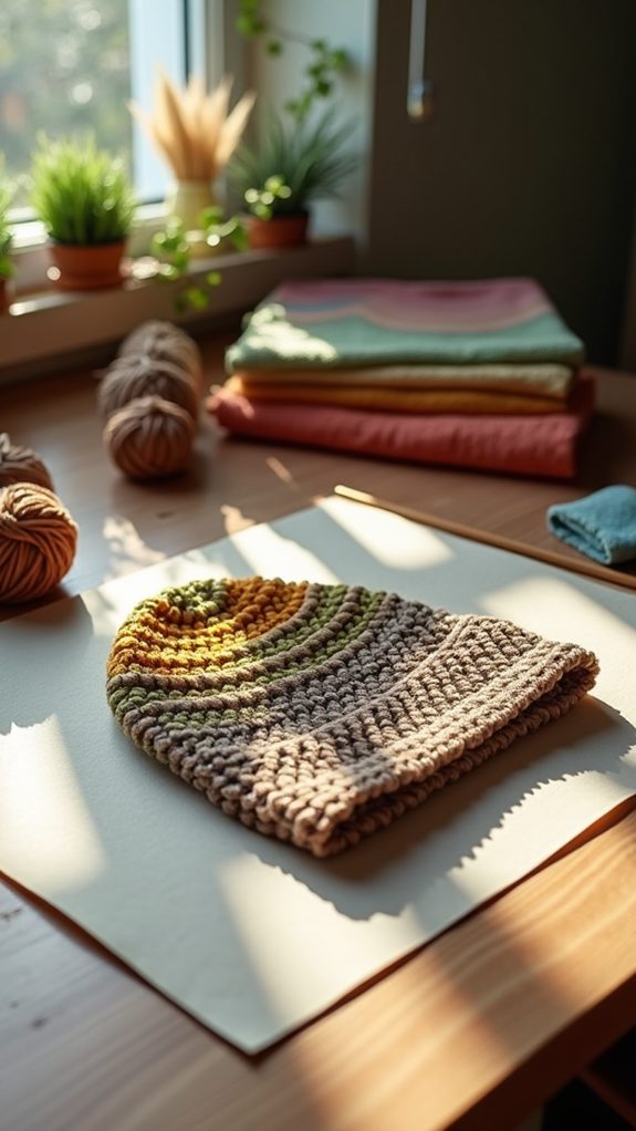 sustainable knitted headwear accessory