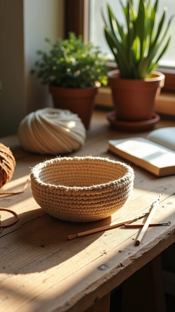 sustainable natural fiber bowl