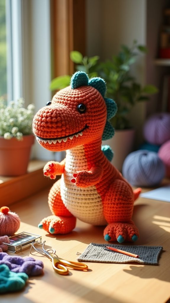 t rex plush toy pattern