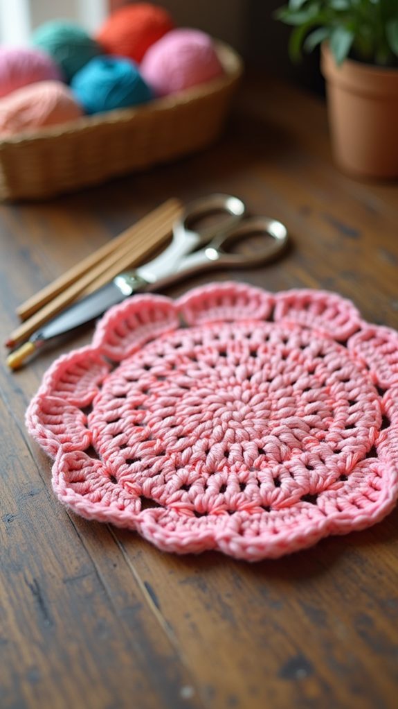 textured crochet dishcloth pattern