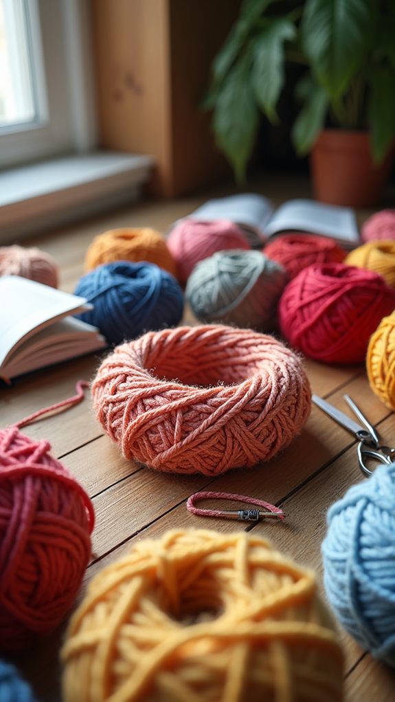 textured crochet ring design