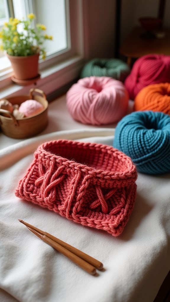 textured knit pattern design