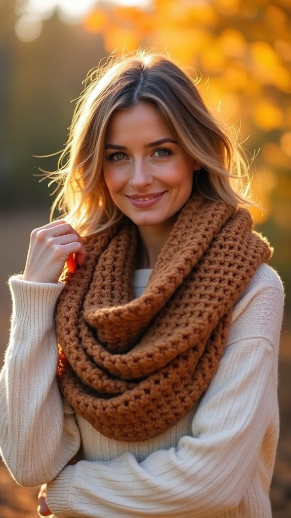 textured knit scarf design