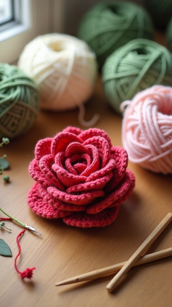 textured rose design model