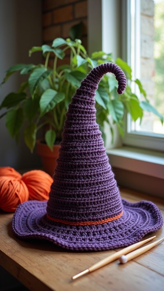 textured witch hat design