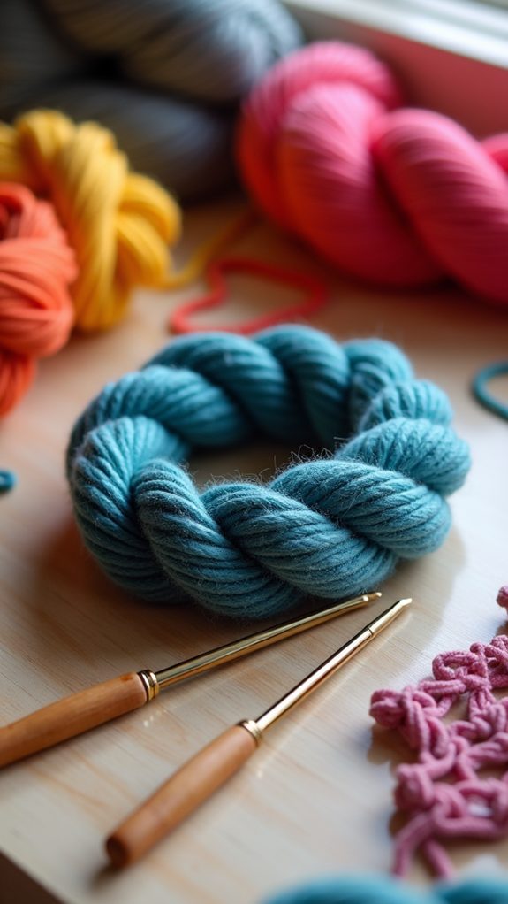 thick twisted rope bundle