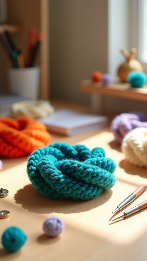 thick yarn craft circle
