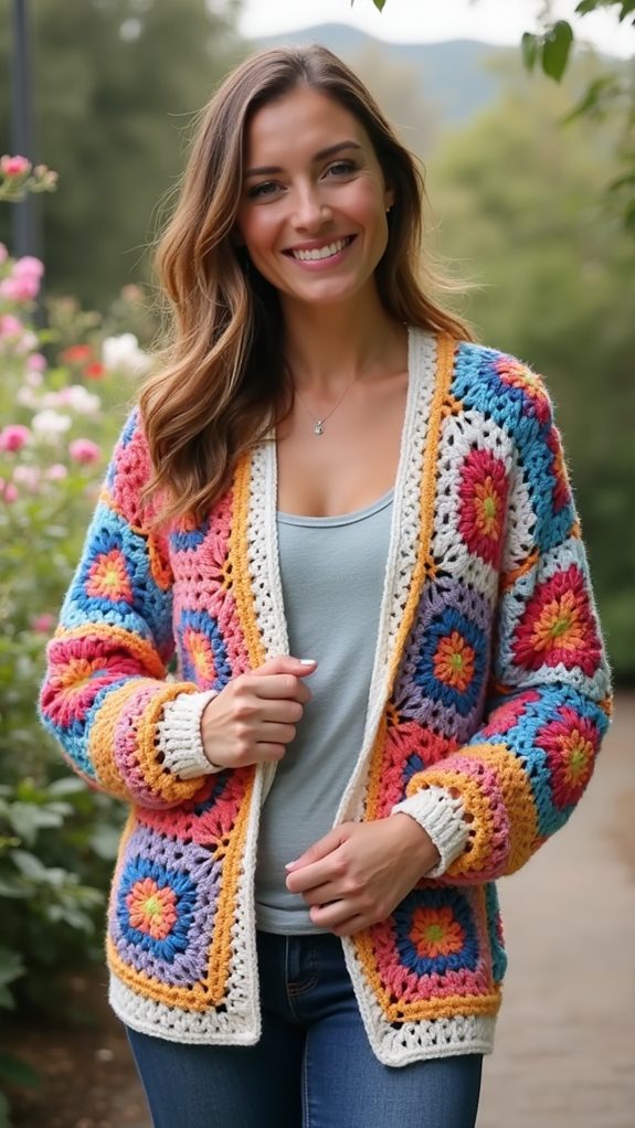 timeless crochet cardigan style