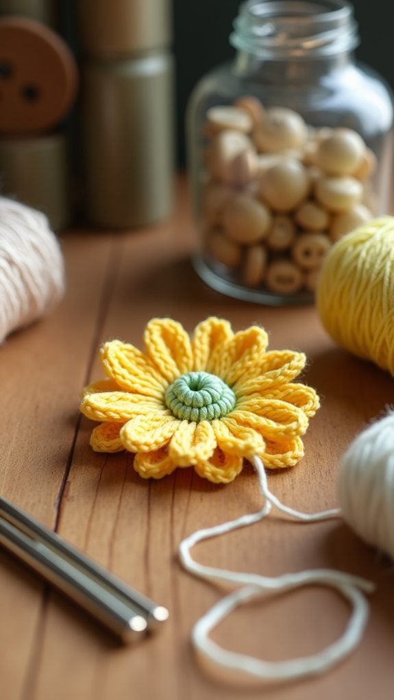 tiny floral pin accessory