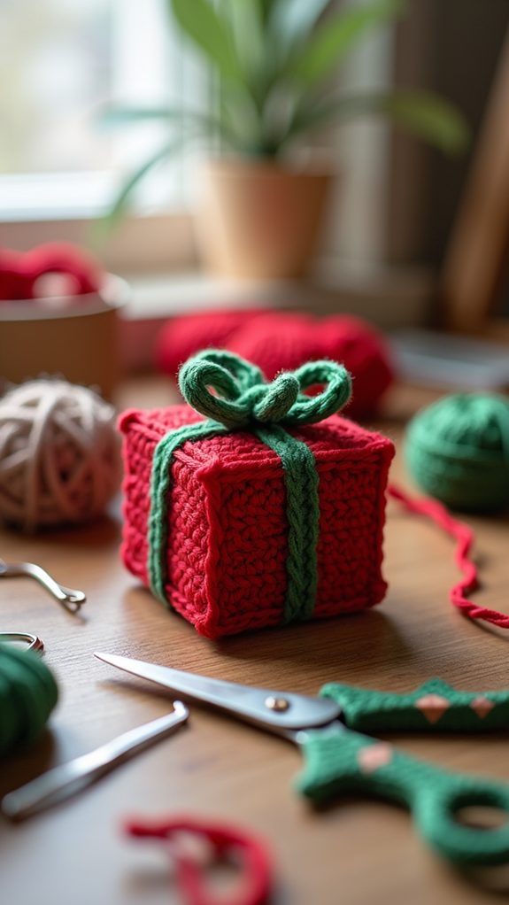 tiny handmade crochet gift