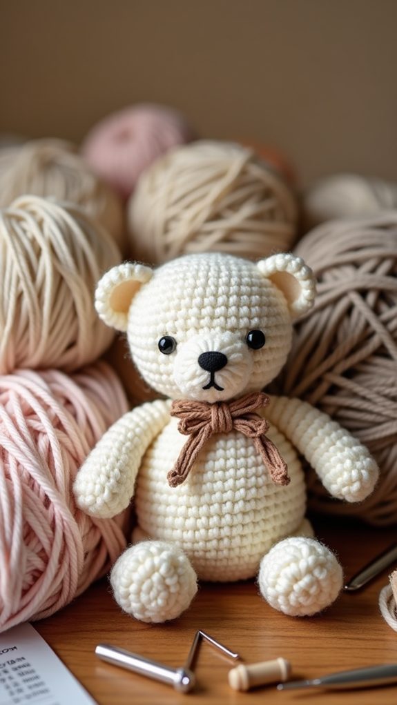 tiny handmade crochet toy