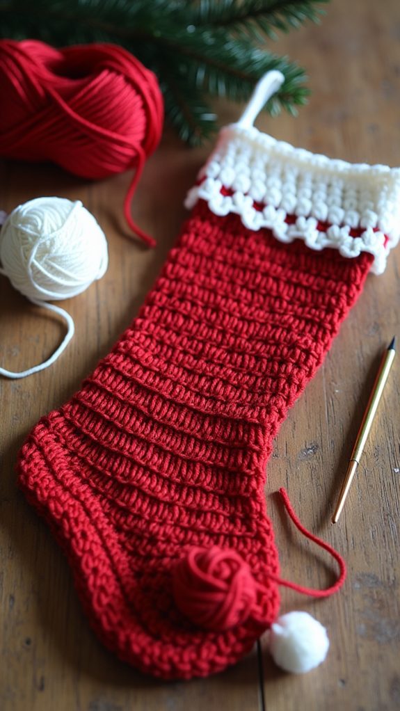 traditional christmas stocking design