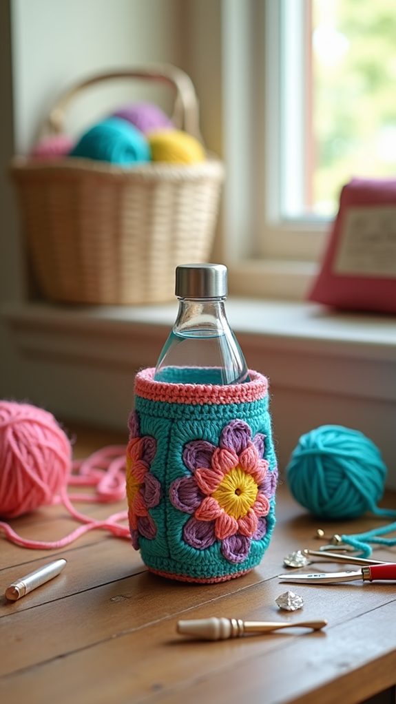 traditional crochet square organizer
