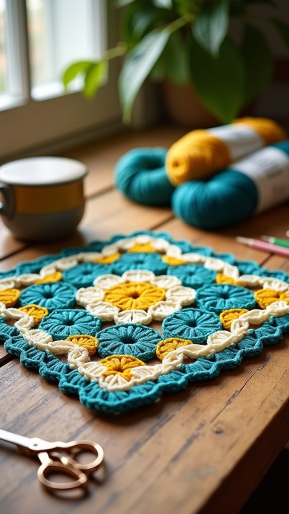 tunisian crochet square pattern