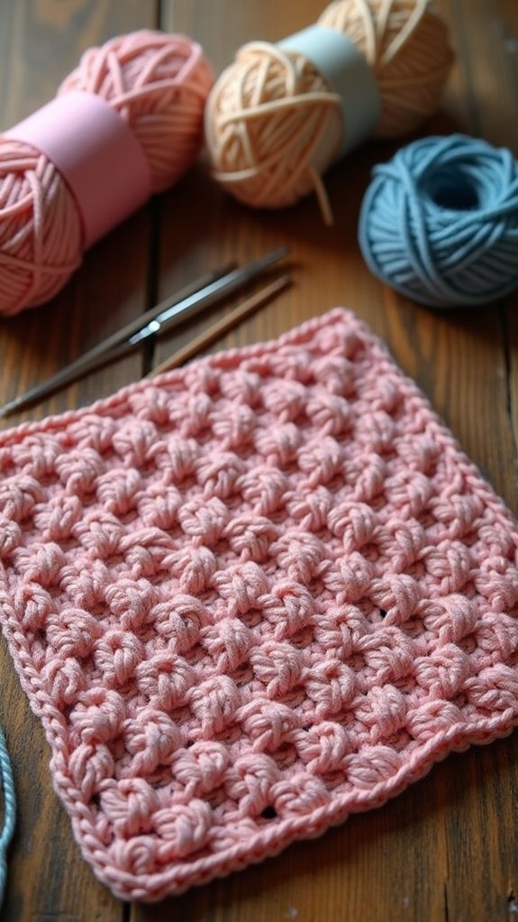 twisted square knitting pattern