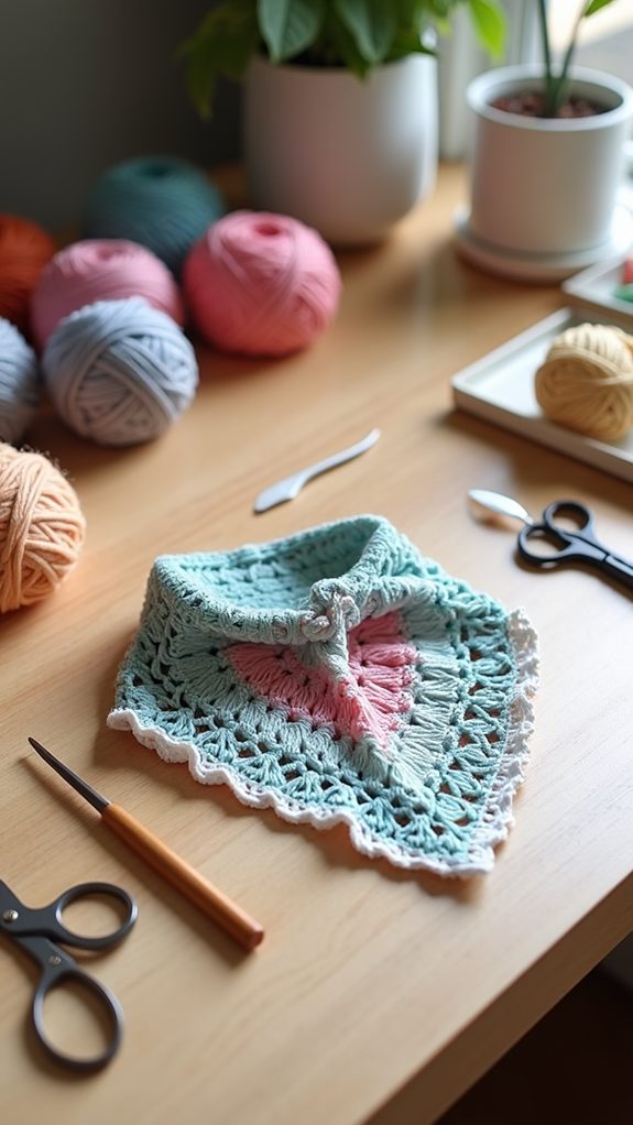 two sided crochet headwear